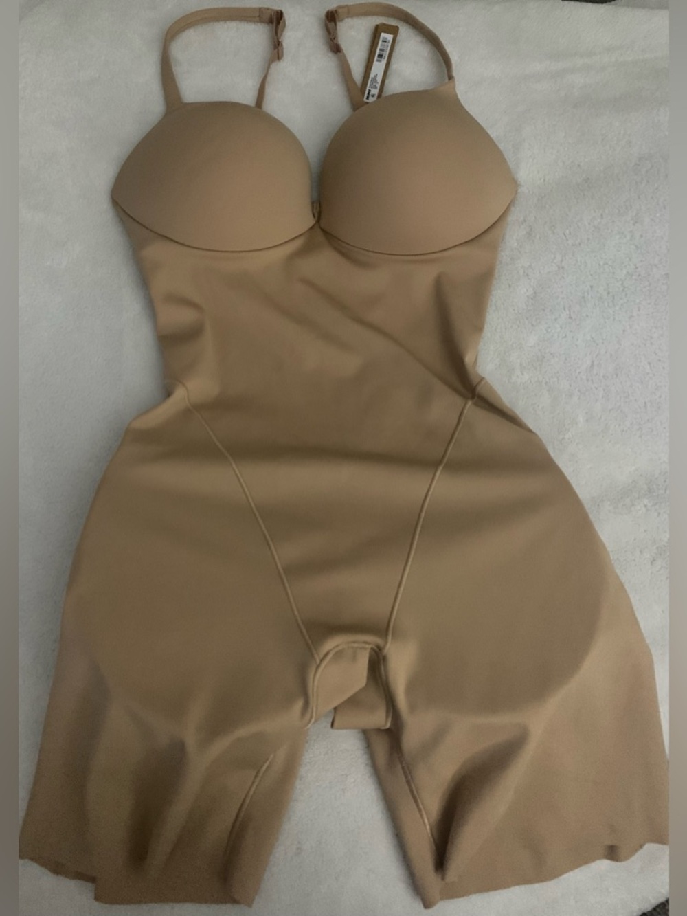 Skims Ultimate Body Push-Up Enhancing Padded Midthigh Bodysuit Medium Clay BNWT - Picture 9 of 13